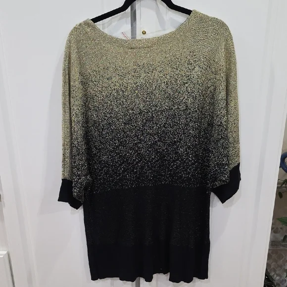 Kim Rogers Black and Gold Ombre Blouse - Picture 4 of 4